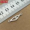 S925 Sterling Silver Small Buckle Bracelet Necklace Fish Hoy Buckle Question Mark Buckle DIY Woven Hand Strap Accessories Connection Buckle