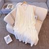 Big Size Women's Fall and Winter Padded and Thick Lace Dress - Stunning Inner-layer Long Dress
