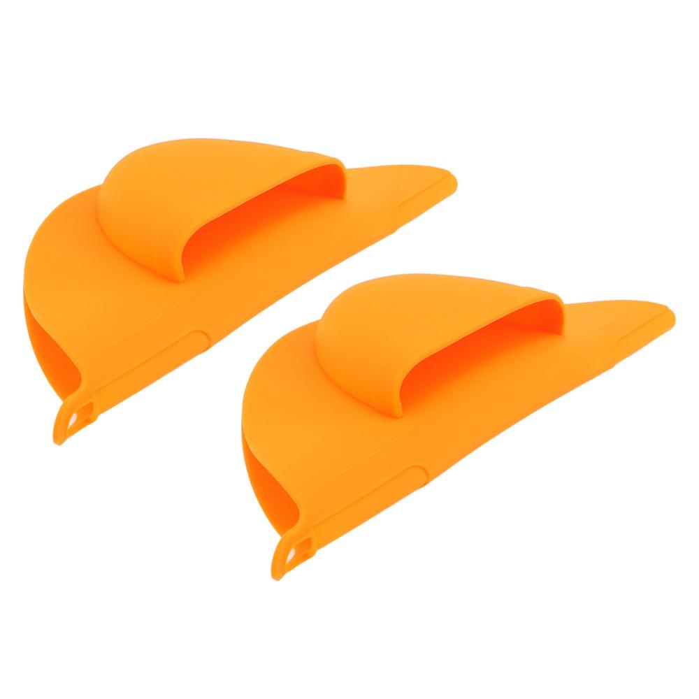 2PACK Silicone BBQ Grill Mitts Heat Resistant Oven Mitts Heat Resistant Gloves Smoking
