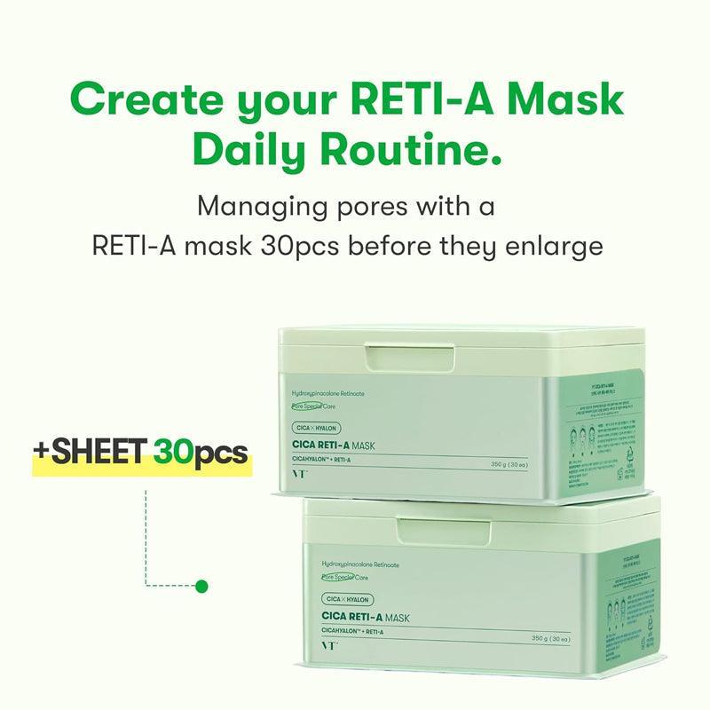 VT COSMETICS Cica Reti-A Mask Sheet 30EA