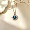 European & American Hip Hop Devil's Eye Necklace - Colorfast, Versatile, High-End Drip Oil Jewelry for Women