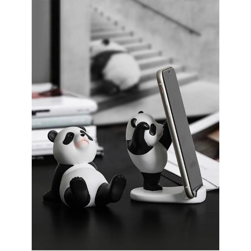 Cartoon Panda Stand for Mobile Phones and Tablets Universal Lazy Artifact Fun and Cute Decorative Ornaments