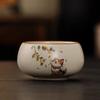 Beige Ru Kiln Teacup Cute Cute Cat Teacup Master Cup Girls Personal Tea Cup Tea Bowl Ceramic Tea Cup