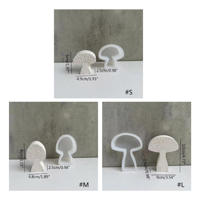 Diy Crystal Drop Glue Aromatherapy Gypsum Abrasive Three-dimensional Mushroom Jewelry Ornaments Pendant Silicone Mold