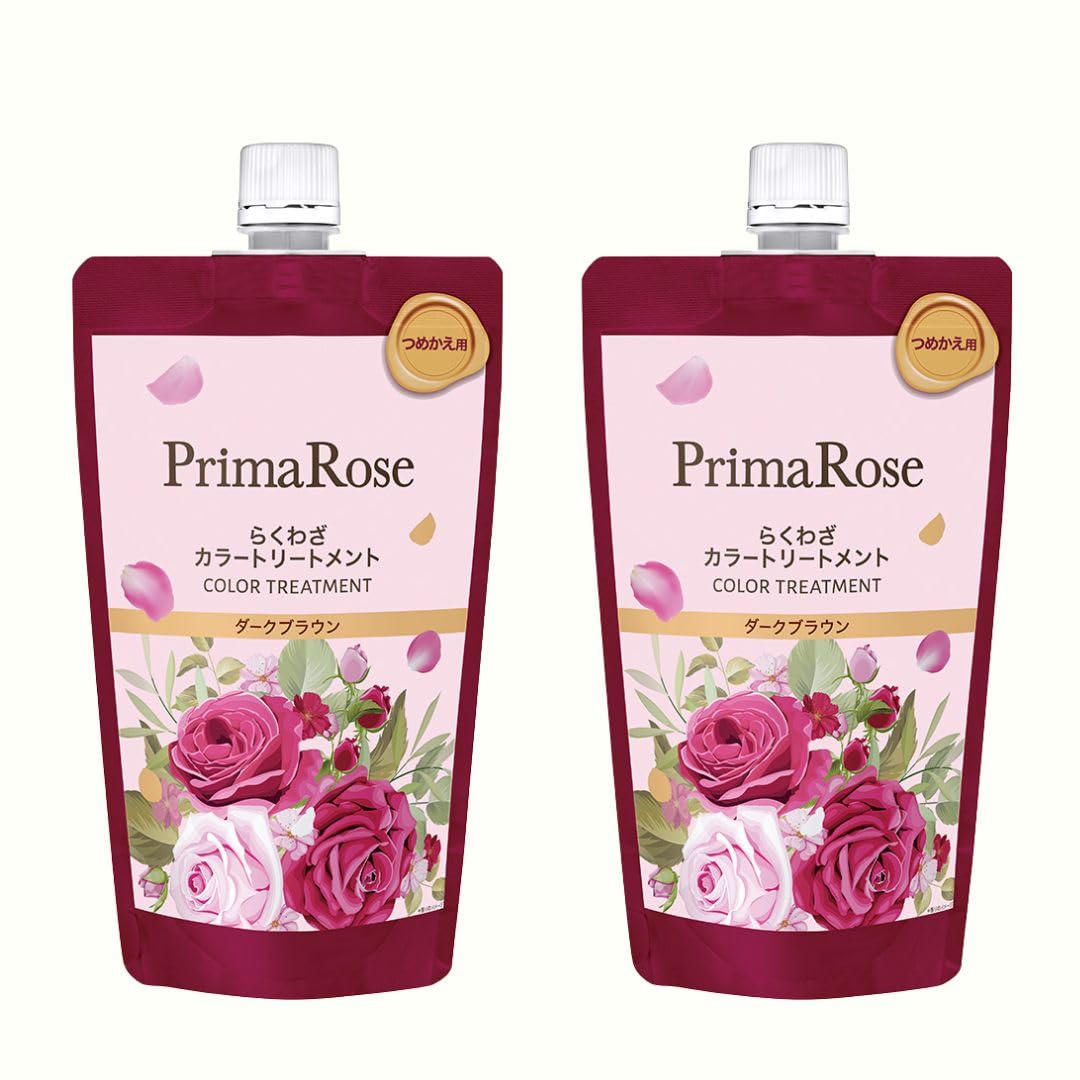 

Prima Rose Easy Color Treatment 300г Элегантный розовый цвет без кисти или перчаток седые волосы сделано в shining cosmetics (Темно-коричневый/Натуральный коричневый) / аромат,