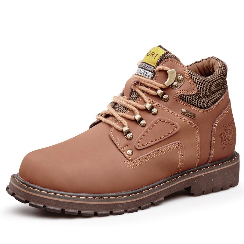 Fashion Natural Cow Leather Men’s Women Boots Handmade Retro Winter Autumn Shoes Ankle Snow Boots for Men Top Quality Shoes Dropshipping