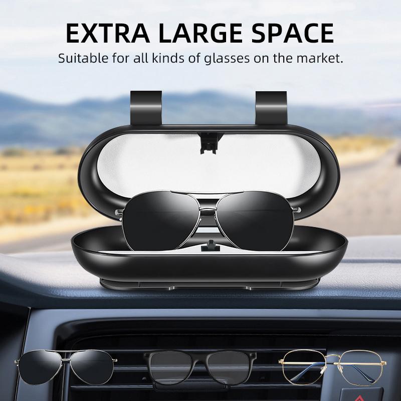 Auto Accessories for Nissan X-trail Qashqai Note Juke Sentra Patrol Navara Car Sunglasses Holder Glasses Case Cage Storage Box
