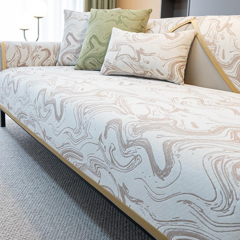 

Подушка для дивана на все времена года, нескользящий небольшой ароматизатор, четырехместная кожаная подушка для дивана с прямым рядом, задняя крышка, чехол для дивана из тканевого полотенца 110*160cm