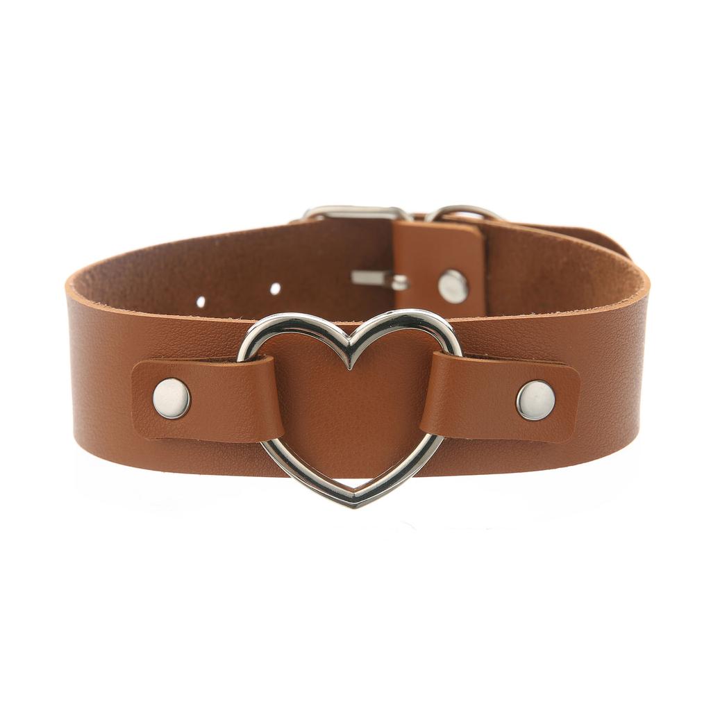 Nuovi Sexy alla Moda Vintage Fascino Gotico Collane a Collare Gioielli Regalo Cuore Gotico in Pelle Harajuku Donna Punk Collana Choker