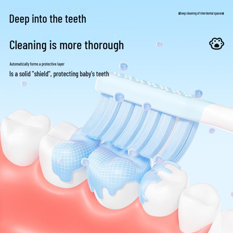 Dai Ke Fluoride Toothbrush Set for Kids 6-12 - Cute Cartoon Design, Soft Bristles, 6-Pack