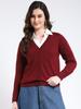 Damen Strickjacke Regular Fit Uni