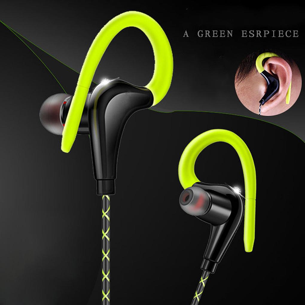 Wired Sports 3.5mm Earphone Waterproof Stereo Earbuds Smartphone Noise Cancelling Sweatproof Handsfree Music Sound Headset Mic