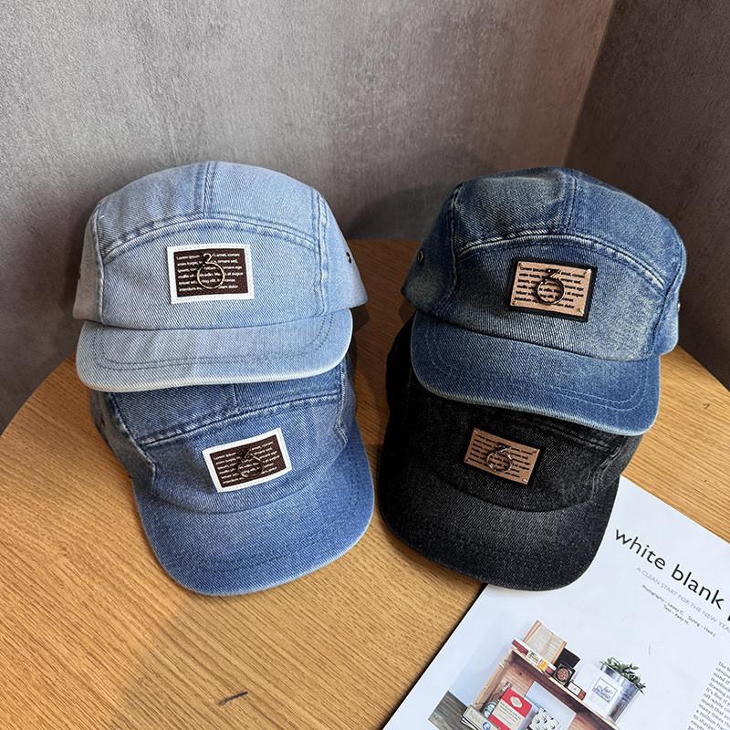 Trendy Letter Patch Cotton Baseball Hat With Breathable Design For Wear Casual