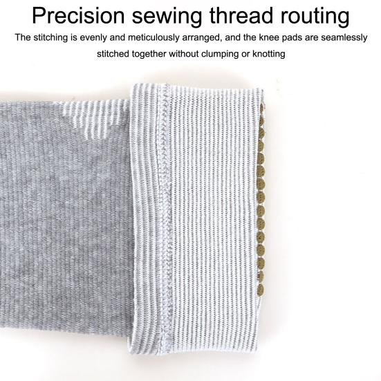 1 Pair Mugwort Acupressure Knee Sleeves Self Heating Compression Knee Sleeves Acupressure Elastic Knee Wrap for Men Women