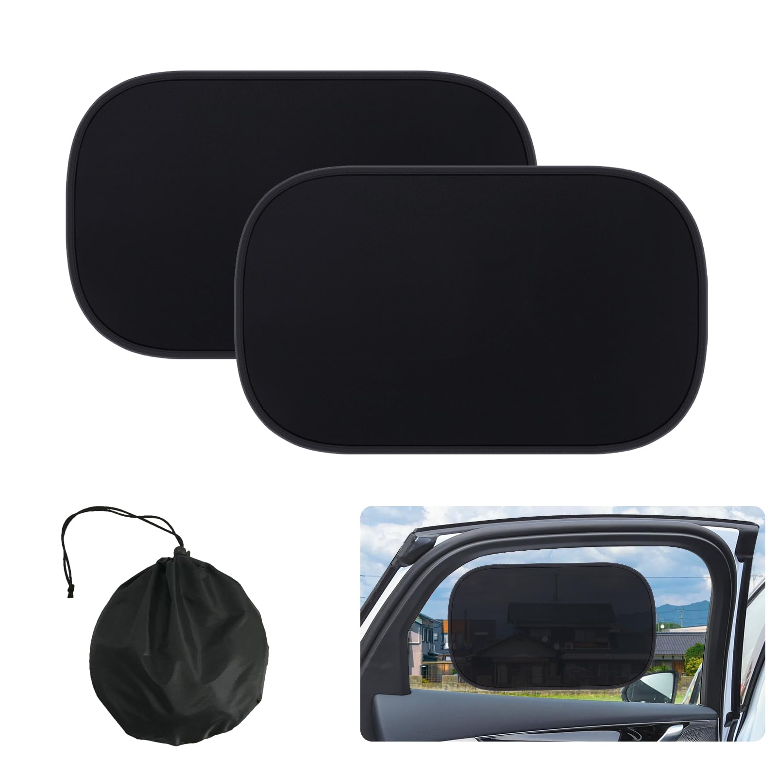 Beleeb Car Sun Shade Side, 99% UV Protection, Static Cling, Sun Shade for Car, 50×30cm