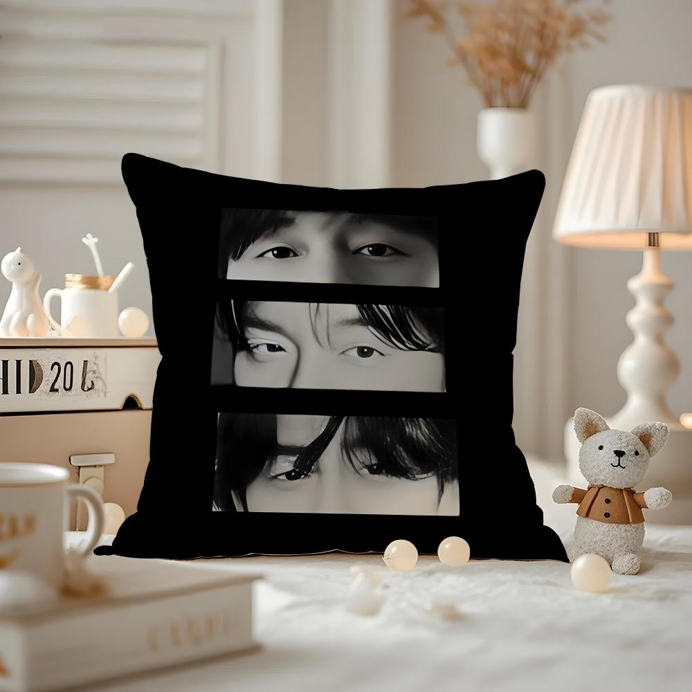 Actor Gong Yoo Cushion Cover Pattern Printed Pillowcase For Living Room Sofa Cushion Cover & Bedroom Decor