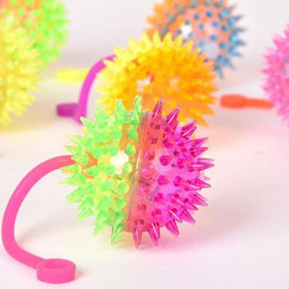 Decoration Elastic Glow Hair Ball Glowing Elastic Ball Toy Led Light Up Toy Glowing Hair Flash Ball