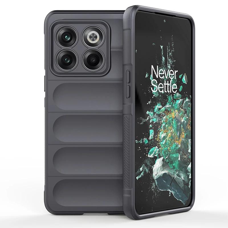For OnePlus 10T 11 12 5G Back Cover Phone Case Soft Liquid Silicone Anti-fall Shockproof Protect Funda Coque