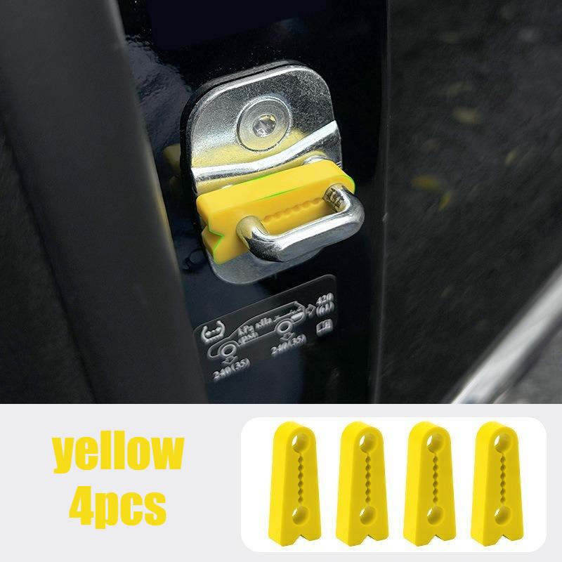 

Universal Accessories Silicone Car Door Anti Shock Pad Luminous Soundproof Gasket Auto Lock Buckle Protector Cover Buffer Damper