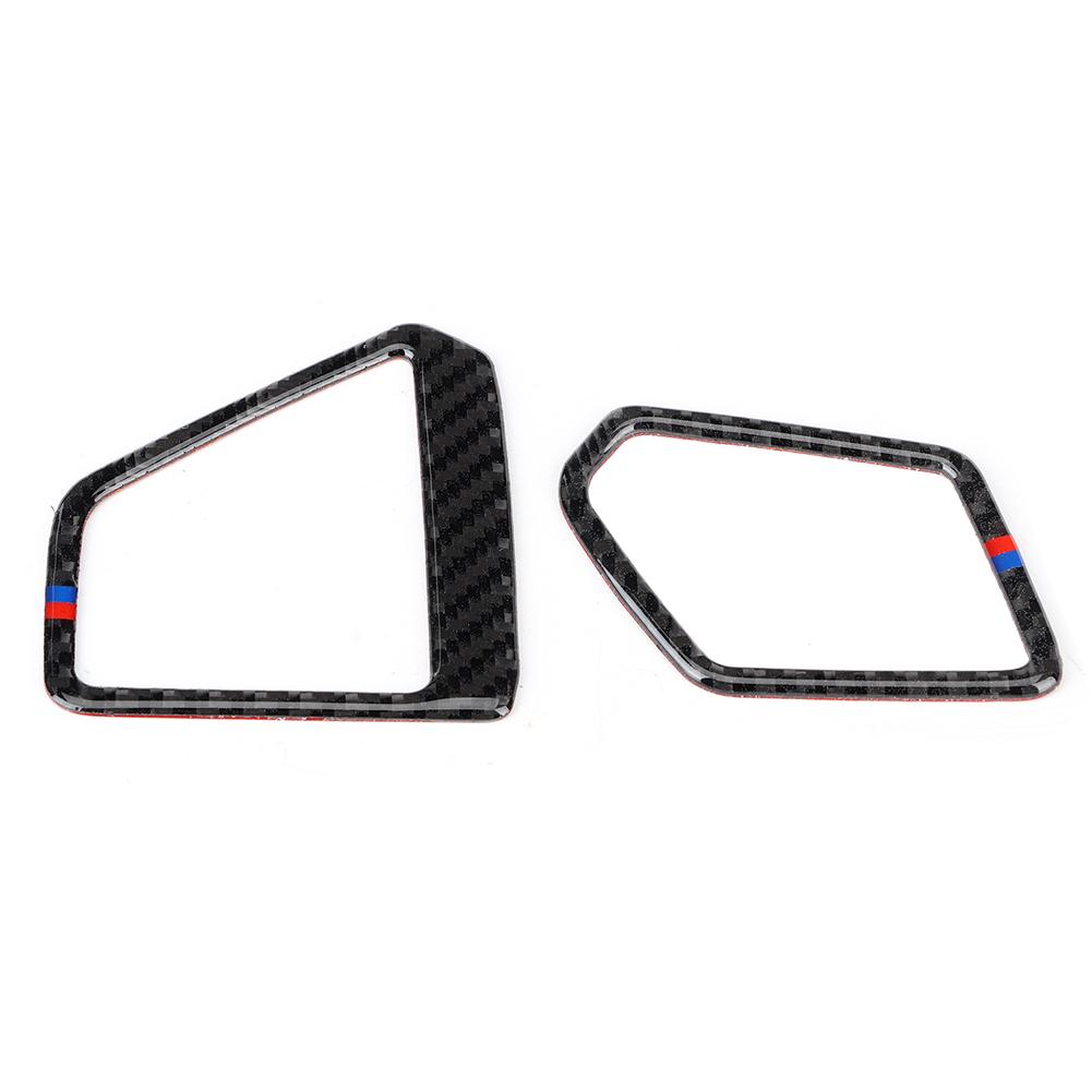 

2Pcs Set Left Hand Drive Carbon Fiber Dashboard Air Vent Cover Trim Fit for 3 series G20 325 330 335 19 20