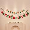 New DIY Christmas Banner LED String Light Hanging Pendant Hanging Bunting Christmas Pull Flag Shopping Mall Decor