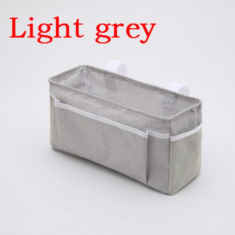 Cotton Linen Bedside Storage Car Organizer Hanging Bag Sundries Multi Pocket Bunk Beds Side Pouch Bag Makeup Organizer Wholesale