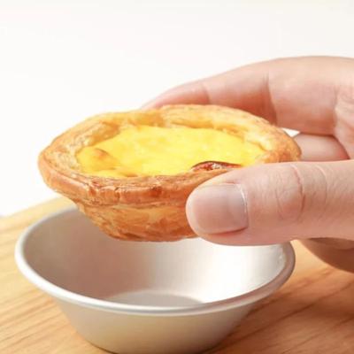 10/25/50 Stück Wiederverwendbare Eiertörtchenförmchen Aluminiumlegierung Backzubehör Puddingform Mondkuchenform Küchenofen Dessertform