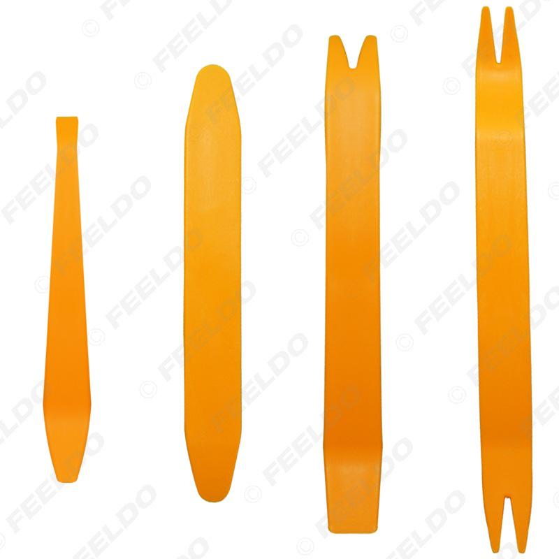 4-Piece Anti-Scratch Car Stereo/DVD Navigation Removal Tool Set