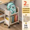 Modern Minimalist Rolling Cart Multi-Function Desk Drawer Storage Two-Layer Storage Box Office Use Book Bag Organizer