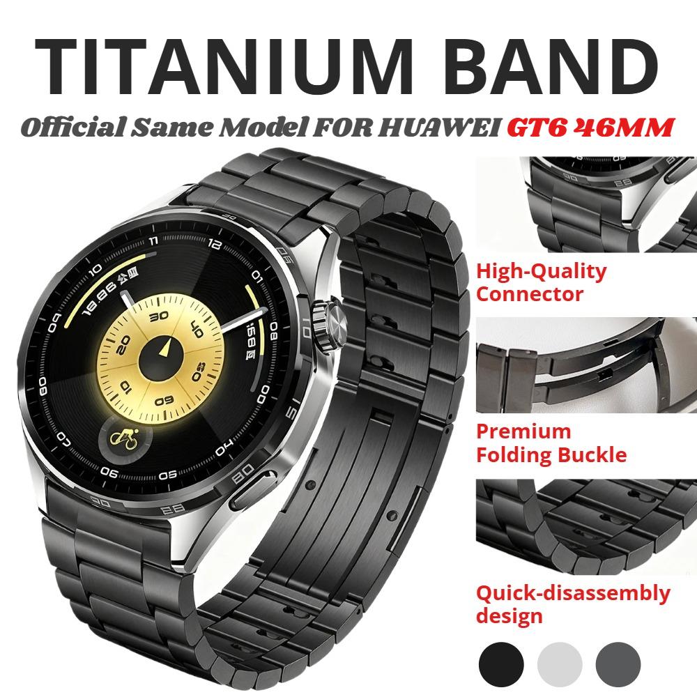 No Gap Luxury Titanium Strap for Huawei Watch GT 6 46mm Quick Release Metal Bracelet for Huawei Watch GT6 Specialized Watch Band