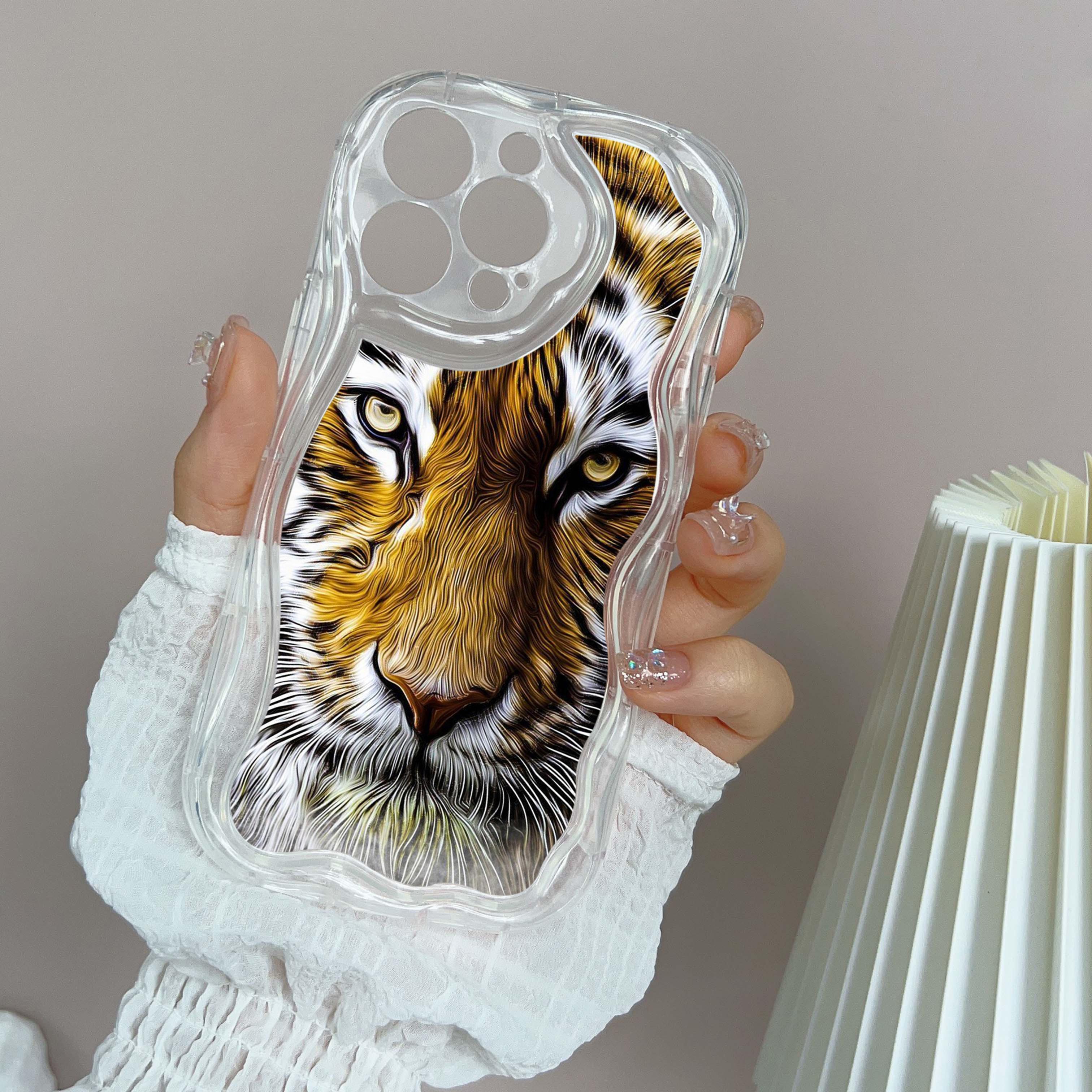 

Ae99 Tigers Lion Love Design Art Protective Phone Case для Apple iPhone 16 15 14 13 Pro Max 11 12 mini XR 7 8 6s Plus XS Max SE Wave ТПУ задня кришка for iPhone 16 Pro Max