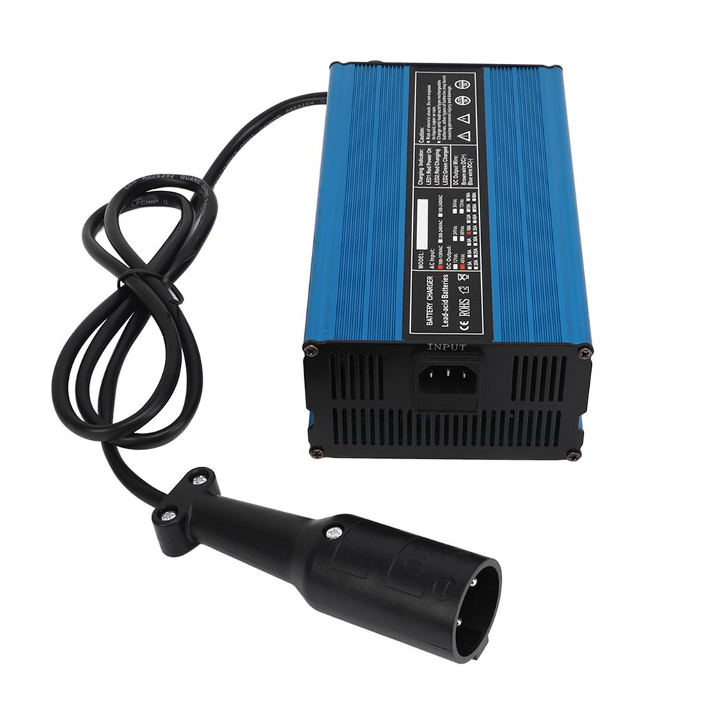 Golf Cart Ladegerät DC 48V 10A 3-Pin Rund   Universell passend für Golf Carts mit 48 Volt System