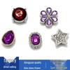 Metal Diamond Flower Shoe Charms for Crocs - Cute, Versatile Buckle Accessories