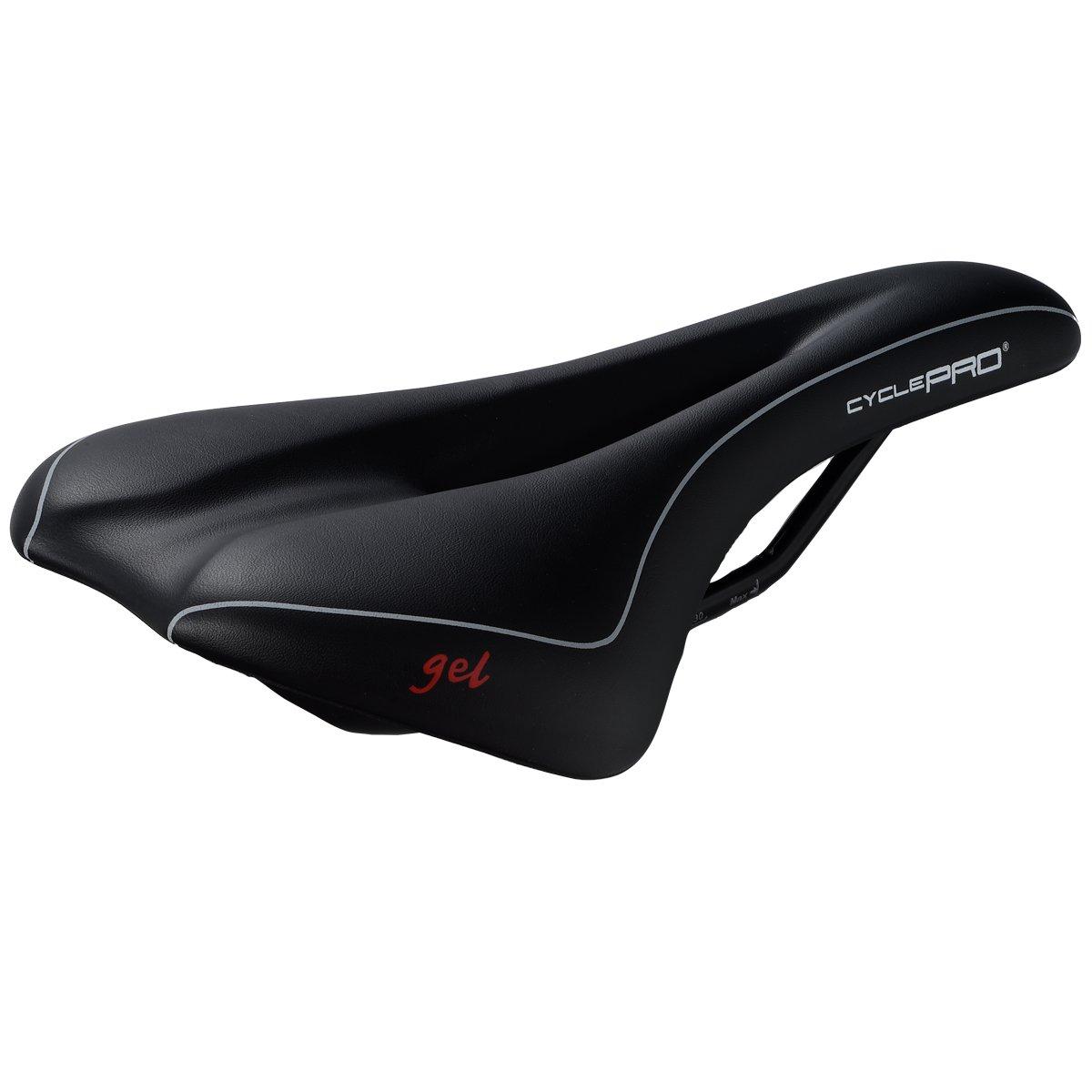 

Седло CYCLE PRO Comfort GEL черное 351 г женское [CP-SD4283] чёрный