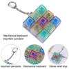 Relaxing DIY 9 Keys Keyboard Fidget Toy, Fidget Clicker Keyboard Fidget Keychain, Button Fidget Gifts for Adults To Relieve Stress and Pass Time