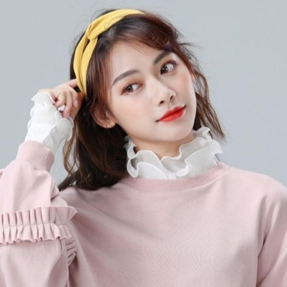 Detachable Women Fake Collar Double-layer Blouse Collar False Lapel Stand-up Collar  Women Blouse