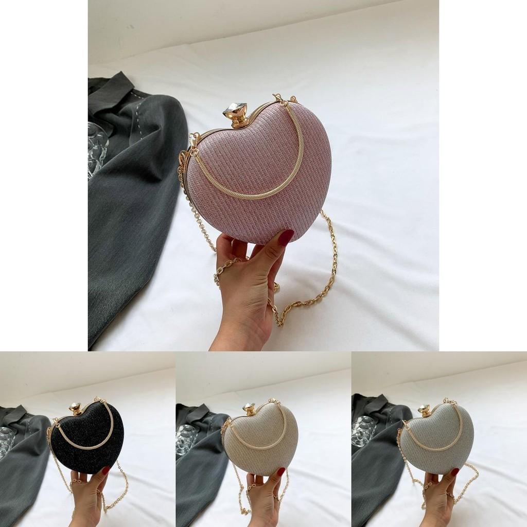 Stylish Heart-shaped Crossbody Bag For Women Trendy Summer 2023 Pu Leather