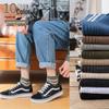 Men's Four Seasons Double Stripe Japanese Style Low-Cut Sporty Socks