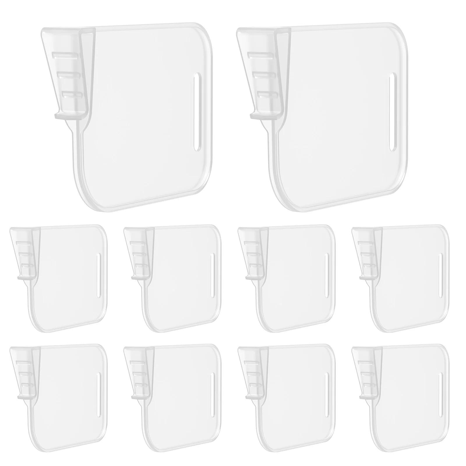 

10Pcs Refrigerator Storage Partition Board Snap-on Fridge Door Shelf Dividers Multifunctional Clear Partition Plate for Bottle
