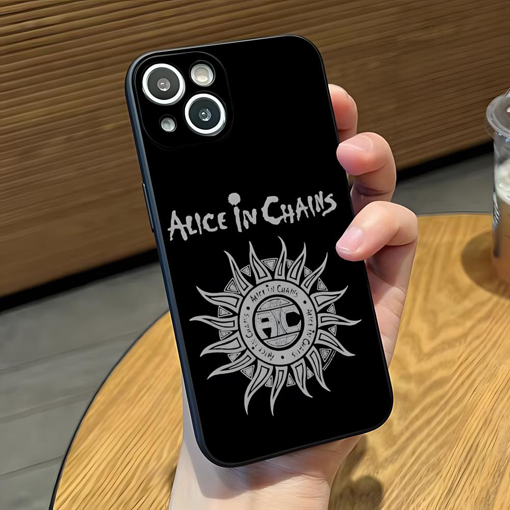 Band A_Alice In C_Chains Phone Case For IPhone 17 Pro Max 16 15 14 Pro Max 13 11 X Xs Xr 8 7Plus Silicone Cover