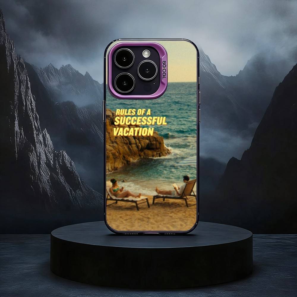 People We Meet on Vacation Black Candy silver phone case Phone Case For iPhone17,16,15,14,13,12,11 Plus,Pro Max