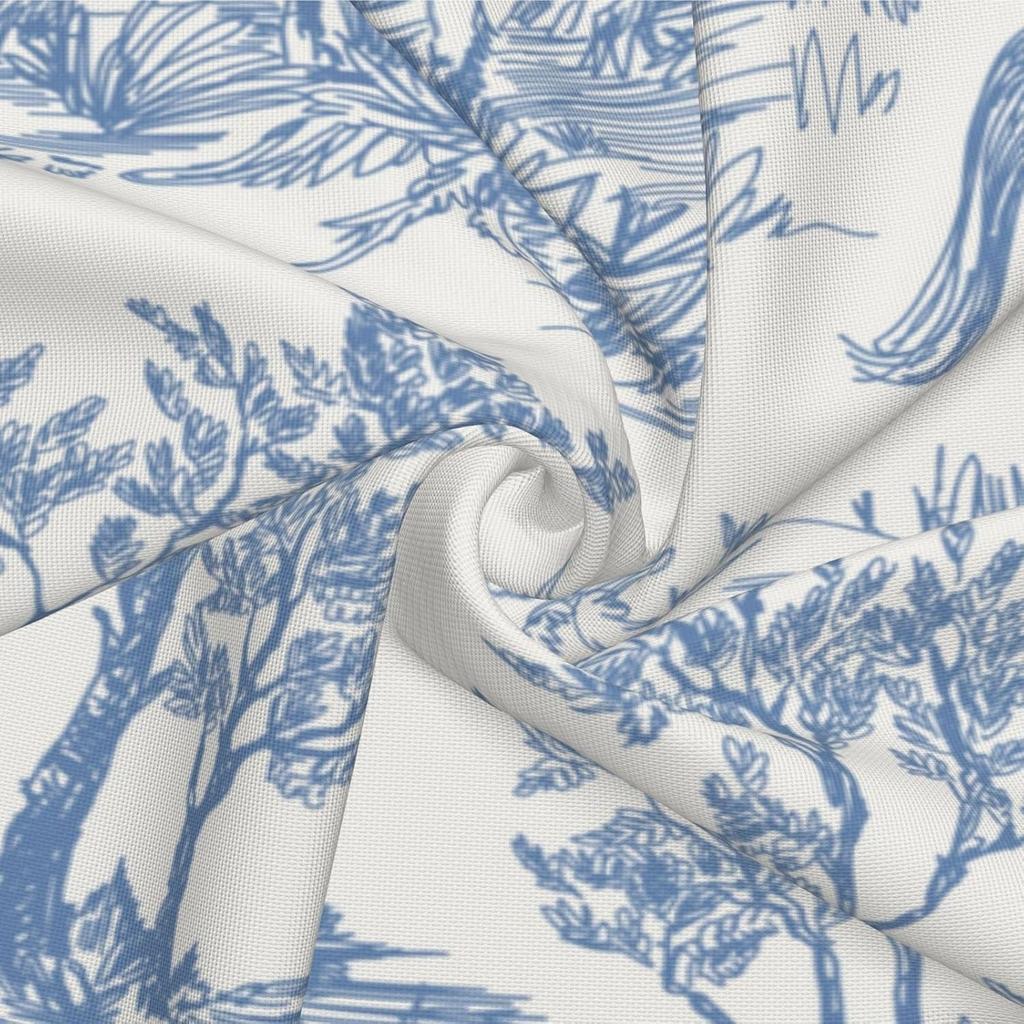 Blau-Weiße Toile Kissenbezüge Vintage Französische Landhaus-Zierkissenbezüge Rustikale Kissenbezug-Dekoration Für Zuhause Sofa