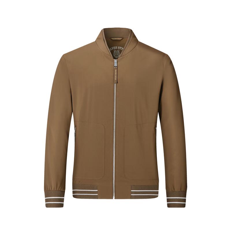 SEPTWOLVES Men's Recycled Fabric Baseball Collar Jacket