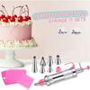 Cake Syringe, Stainless Steel 13-Piece Set, Professional Cream Syringe Stainless Steel with 6 Nozzles, Cake Syringe Cake Accessories, Stainless Steel
