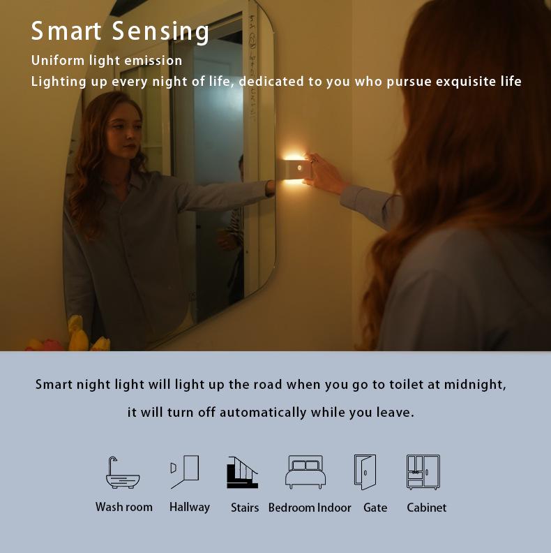 Smart Human-Induction Rechargeable Magnetic LED Night Light
