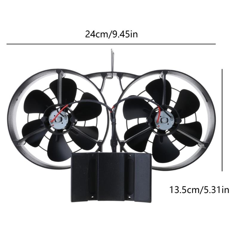 Wentylator do pieca bez prądu Wentylator do pieca zasilany ciepłem Przyjazne dla środowiska rozwiązanie grzewcze do nowoczesnego wystroju domu