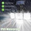 333LED Solar Light 333led IP44 Waterproof Outdoor Indoor Solar Garden Lamp With Adjustable Head Wide Lighting Angle With 3 Mode