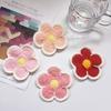 Flower Crochet Coasters Handmade Cute Coasters Knitted Drink Coaster Coffee Cup Mat Home Office Desktop Decoration Creative Gift