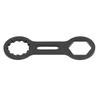 Bike Front Fork Repair Tool Aluminum Alloy Black Mountain Bicycle Cap Disassembly Wrench for Hydraulic Mechanical Fork