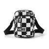 Vans Checkerboard Polyester Crossbody Bag Unisex Bags Black White VN0A54I5ZT6